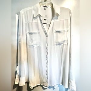 SOLD NEW! Express Portofino Shirt Button Down White Size L Large